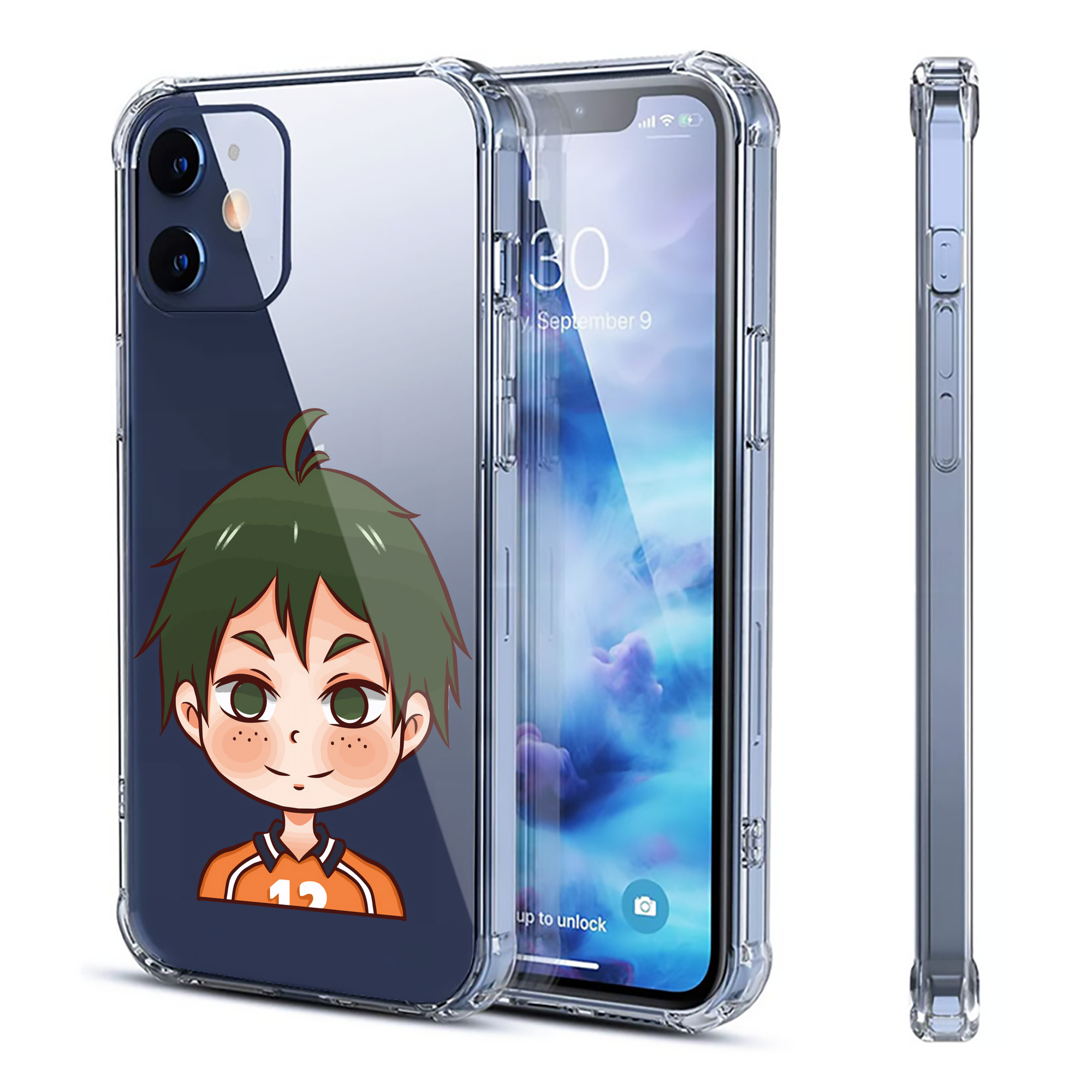 （画像用） ハイキュー!! Haikyu!! 【iPhone 12シリーズ対応】透明スマホケース（クリアソフトケース）